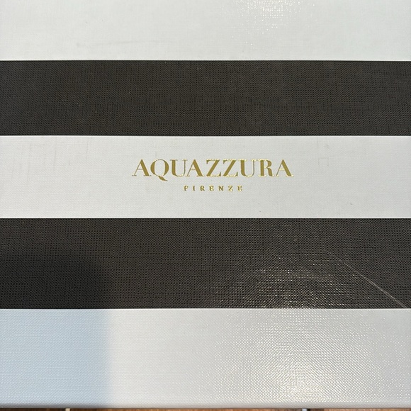 AQUAZZURA Sandy Suede Block-Heel Bow Pump, 41 - Picture 10 of 12